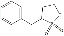 3-ベンジル-1,2-オキサチオラン2,2-ジオキシド 化學(xué)構(gòu)造式