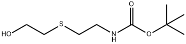 tert-butyl 2-(2-hydroxyethylthio)ethylcarbaMate Struktur