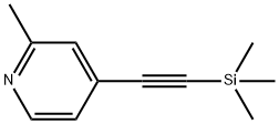 2-Methyl-4-((triMethylsilyl)ethynyl)pyridine Struktur