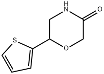 6-(Thiophen-2-yl)Morpholin-3-one Struktur