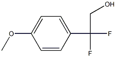 2,2-Difluoro-2-(4-Methoxyphenyl)ethanol Struktur