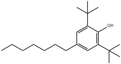 2,6-di-tert-butyl-4-Heptylphenol Struktur