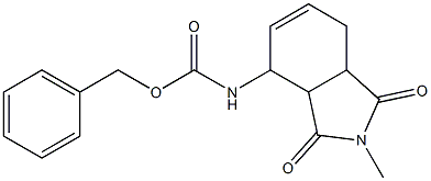 (2,3,3a,4,7,7a-Hexahydro-2-Methyl-1,3-dioxo-1H-isoindol-4-yl)carbaMic Acid PhenylMethyl Ester Struktur