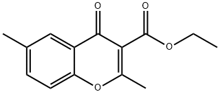 Ethyl 2,6-diMethyl-4-oxo-4H-chroMene-3-carboxylate Struktur