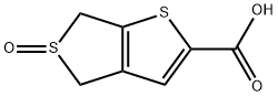 4,6-dihydrothieno(3,4-b)thiophene-2-carboxylic acid-5-oxide Struktur