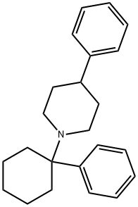 4-Phenyl-1-(1-phenylcyclohexyl)piperidine Struktur