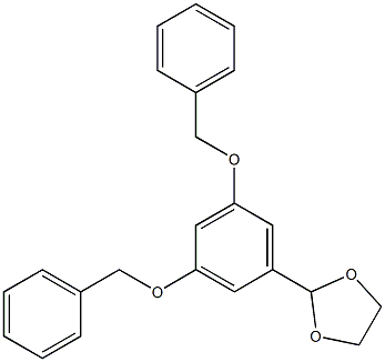 2-(3,5-Bis(benzyloxy)phenyl)-1,3-dioxolane Struktur