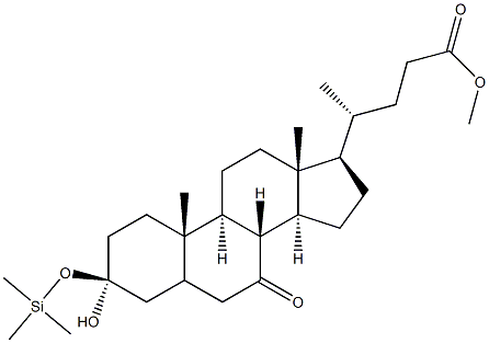 3-triMethylsilyloxy-7-ketolithocholic Methyl ester Struktur