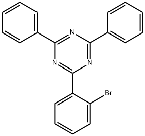 2-(2-bromophenyl)-4,6-diphenyl-1,3,5-triazine Struktur