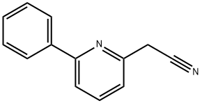 2-(6-phenylpyridin-2-yl)acetonitrile Struktur