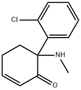 6-(2-Chlorophenyl)-6-(MethylaMino)-2-cyclohexen-1-one Struktur