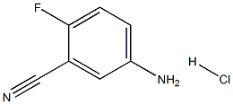 3-Cyano-4-fluoroaniline, HCl, 801316-08-5, 結構式