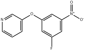 3-(3-fluoro-5-nitrophenoxy)pyridine Struktur