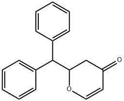 2-Benzhydryl-2H-pyran-4(3H)-one Struktur