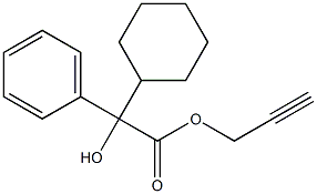 alpha-Cyclohexyl-alpha-hydroxybenzeneacetic acid 2-propynyl ester Struktur