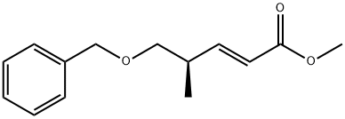 (R,E)-Methyl 5-(benzyloxy)-4-Methylpent-2-enoate Struktur