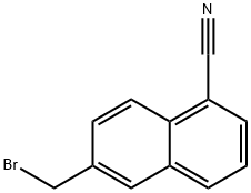 6-(BroMoMethyl)-1-naphthonitrile Struktur