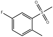 4-Fluoro-2-(Methylsulfonyl)toluene Struktur