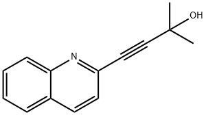 2-Methyl-4-(quinolin-2-yl)but-3-yn-2-ol Struktur