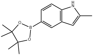 1H-Indole, 2-Methyl-5-(4,4,5,5-tetraMethyl-1,3,2-dioxaborolan-2-yl)- Struktur