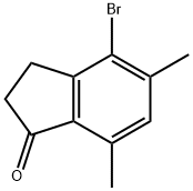 4-BroMo-5,7-diMethyl-2,3-dihydro-1H-inden-1-one Struktur