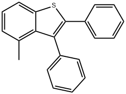 4-Methyl-2,3-diphenylbenzo[b]thiophene Struktur