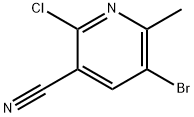 5-BroMo-2-chloro-6-Methylnicotinonitrile Struktur