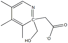 (3,4,5-TriMethylpyridin-2-yl)Methyl acetate Struktur