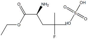 L-Leucine, 4-fluoro-, ethyl ester, sulfate (1:1) Struktur