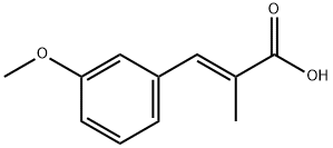 (E)-3-(3-Methoxyphenyl)-2-Methylacrylic acid Struktur