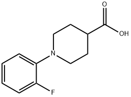 1-(2-fluorophenyl)piperidine-4-carboxylic acid Struktur