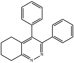 3,4-Diphenyl-5,6,7,8-tetrahydrocinnoline Struktur