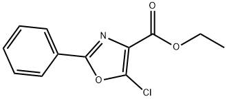 Ethyl 5-chloro-2-phenyloxazole-4-carboxylate Struktur