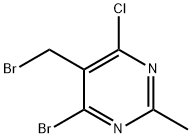 4-BroMo-5-(broMoMethyl)-6-chloro-2-MethylpyriMidine Struktur