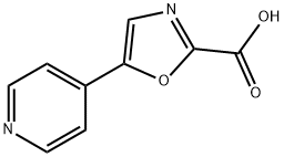 5-(4-Pyridinyl)-2-oxazolecarboxylic Acid Struktur