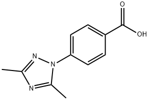 4-(3,5-DiMethyl-1H-1,2,4-triazol-1-yl)benzoic acid Struktur