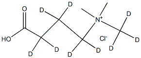 N-TriMethyl-γ-aMinobutyric Acid-d9 Chloride Struktur