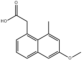 2-(6-Methoxy-8-Methylnaphthalen-1-yl)acetic acid Struktur