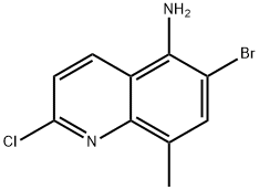 6-BroMo-2-chloro-8-Methylquinolin-5-aMine Struktur