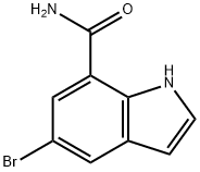 5-broMo-1H-indole-7-carboxaMide Struktur