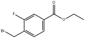 4-BroMoMethyl-3-fluorobenzoic acid ethyl ester Struktur