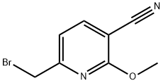 6-(BroMoMethyl)-2-Methoxynicotinonitrile Struktur