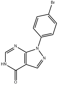 1-(4-BroMophenyl)-1H-pyrazolo[3,4-d]pyriMidin-4(5H)-one Struktur