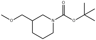 3-MethoxyMethyl-piperidine-1-carboxylic acid tert-butyl ester Struktur