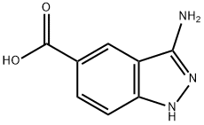 3-aMino-1H-indazole-5-carboxylic acid Struktur