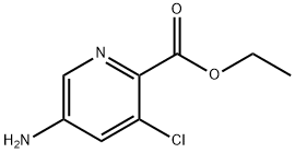 ETHYL 5-AMINO-3-CHLOROPYRIDINE-2-CARBOXYLATE Struktur