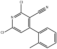 2,6-二氯-4-(鄰甲苯基)煙腈, 873443-66-4, 結(jié)構(gòu)式