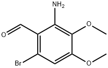 2-AMino-6-broMo-3,4-diMethoxybenzaldehyde Struktur