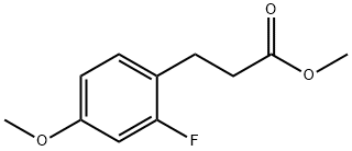 Benzenepropanoic acid, 2-fluoro-4-Methoxy-, Methyl ester Struktur