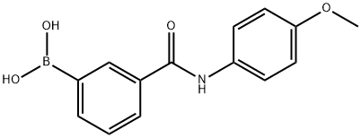 (3-((4-Methoxyphenyl)carbaMoyl)phenyl)boronic acid Struktur